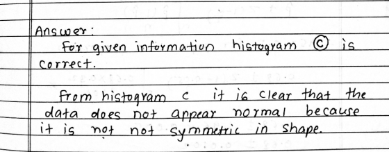 Answer for given informatien histoązam Q Correct is aiven informatiun hi frem hisoaram citisClear that the se d lata dloes no