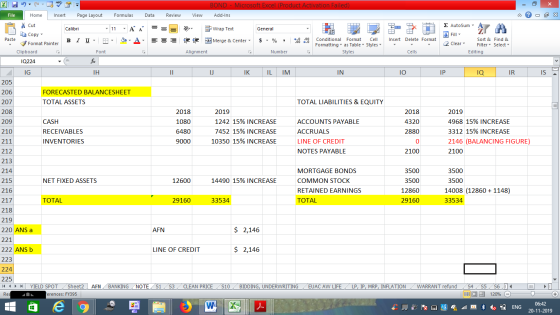 BOND - Microsoft Excel (Product Activation Failed) Add-Ins File Home Insert Page Layout Formulas Data Review View - 2x % Cut