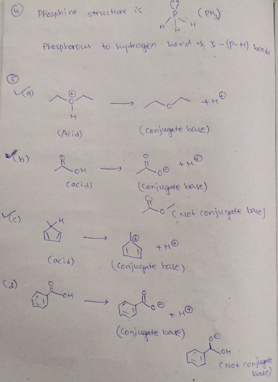 is (PH) Phosphine structure Phosphorous to hydrogen bond s 3-(P-H) bonde I (Conjugate baue) (Acid) OH (acid) (Conjugate base)