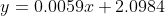 y0.0059 +2.0984