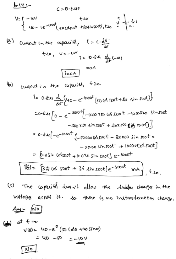C=0.&4F -lov -ooot lmcdsoot +aosi»svot),t^o 40- le Culcut tn the capaci ta, i- c- to, v-(oV OA cicutn fhe apaut t20. e-looot