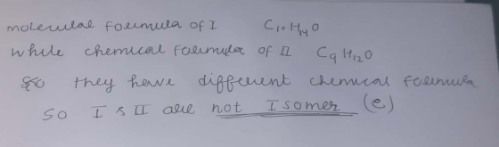 moleculae formula of I Ciotyo while chemical falimula of 1 Cattoo STO they have different chemical folenia so I sI are not Is