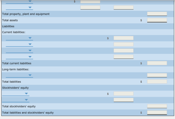 Total property, plant and equipment Total assets $ Liabilities Current liabilities: Total current liabilities Long-term liabi