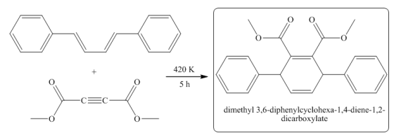 420 K
5 h
dimethyl 3,6-diphenylcyclohexa-1,4-diene-1,2-
dicarboxylate