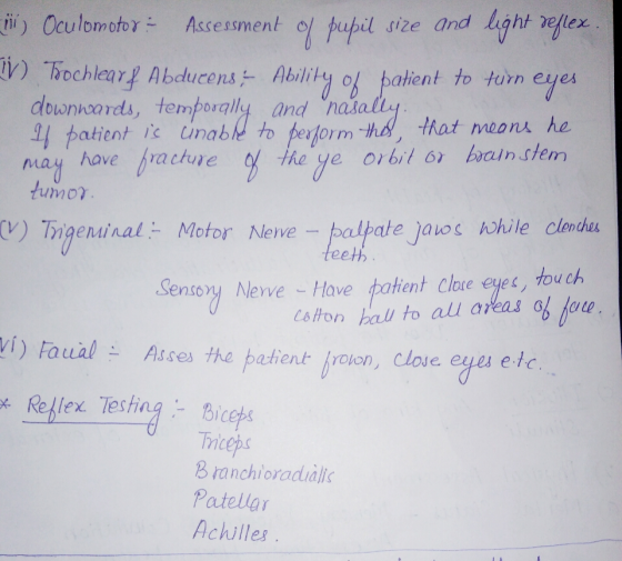 İİ) Oculom oto- Assessment ol pufil size and lahte (lex bducens urn eues tandeauna.cathA, tf.at rvoon.uha downhoards, tempora