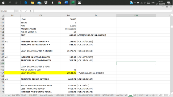 11 em 19. $ w v 1* ENG 04-05 21-03-2070 24 DM164 X fix DI DJ DL DM DK 36000 150 151 152 153 LOAN YEARS APR MONTHLY RATE NO OF