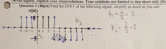 Write legibly, explain your steps/solutions. Your solutions are limited to this sheet only (fro Question 1 (40pts) Find the D