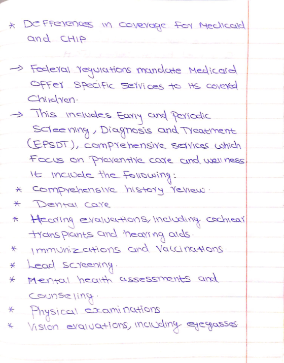 and cHIP in Diagnosis and Yeatement EPSDT), campYehensive sevicsushich Sclee Facus snYe Cente cafe cind well ness nidele he F