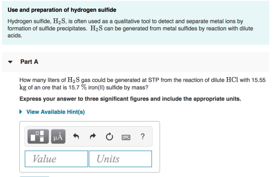 Use and preparation of hydrogen sulfide Hydrogen sulfide, H2S, is often used as a qualitative tool to detect and separate met
