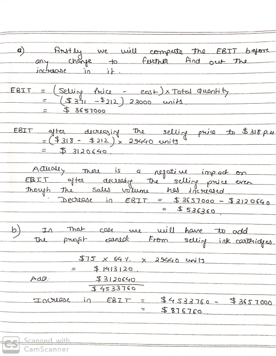 Arstly we will - any chance to incluase in it. compete further the find EBIT before out the EBIT =_(selline puce - east) x To
