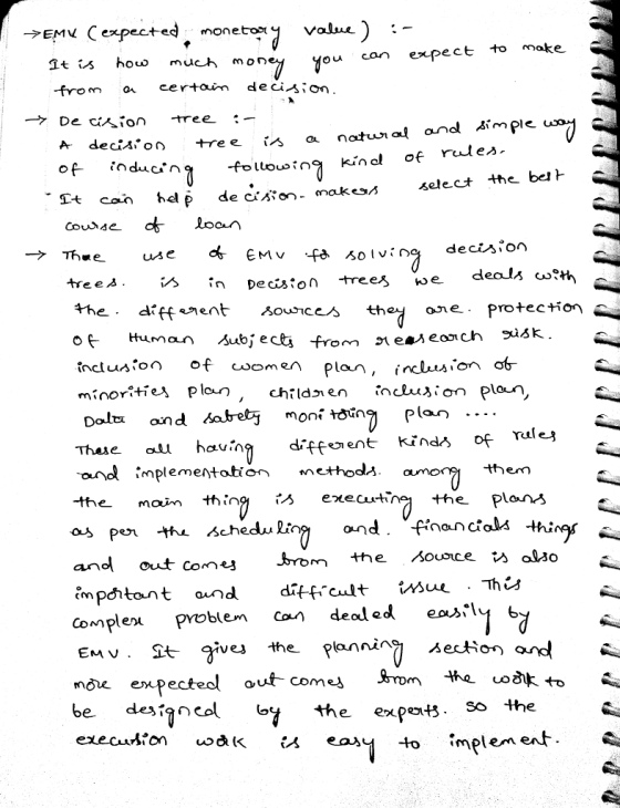 EM ν C expectedmon etox. value) 1t is how much mon -from certam deci^ion · to make ou can expect select the bel decision use