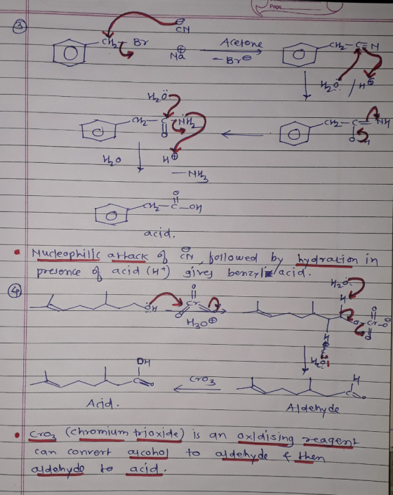EN сит BY CEN Na Acetone - Bre tho 46 & - Nih Tormon acid. aca, Nucleophilic attack of an followed by hydration in presence o