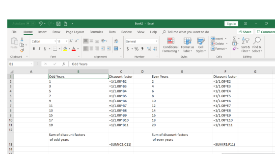 Book2 - Excel Sign in - . AutoSave off 2 File Home H D . Draw Page Layout Insert Formulas Data Review View Help Tell me what