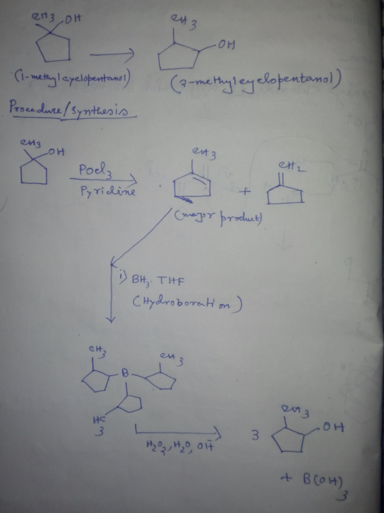 ant 3 en3 0H meelobentamal) lmatty Iayelpantanr) Procedure Symtiania avt 3 ettr eA3 HO Poels Pyridine Вн, тHF Ctydroborat m C
