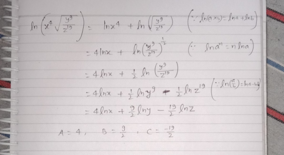 - Inxe9 + en Vigo) (domeni= loa 4.800 - 41nx + ln (23) ² ( lnan = nlna) = 4 lix + } ln ( 22 ) - 4 lnx + f lugg & ln 29 ( 1 n
