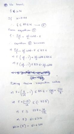 We kn If on from equshion f Ede cate F - equation becomes ( 1) Choce36 (4)*896-. conto vel Putting their respective ->) Fi (-