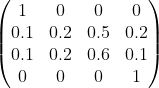 0.1 0.2 0.5 0.2 0.1 0.2 0.6 0.1