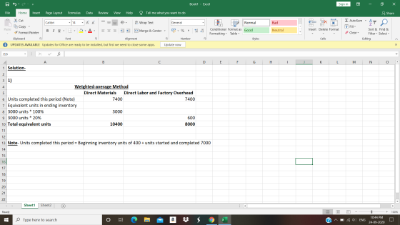 Book1 - Excel Sign in o X File Home Insert Page Layout Formulas Data Review View Help Tell me what you want to do & Share Σ A
