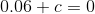 0.06+c=0