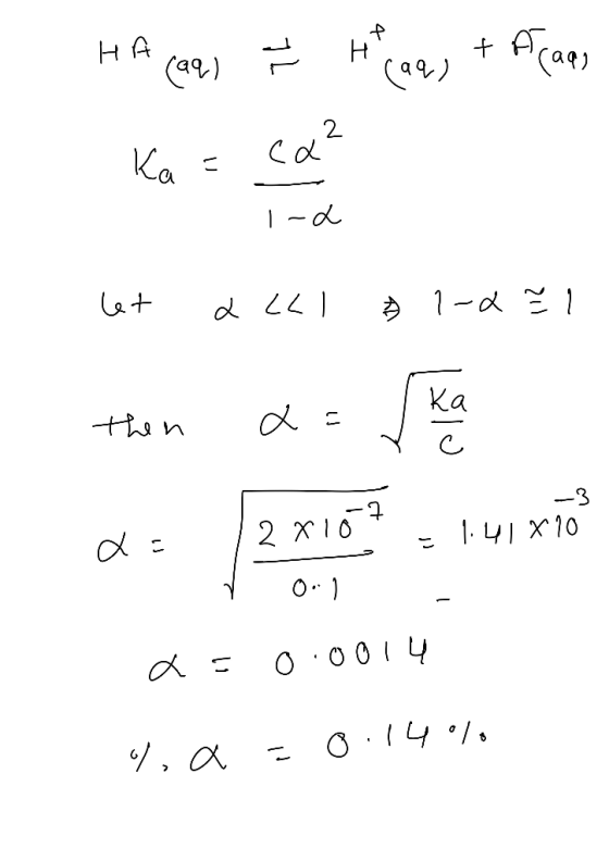 tAca) HA Н Ca) Ka = 1-d 1 Ка -h n -3 2 xIO 141x10 O 0 04