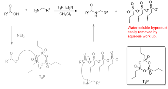 + HN2 TSP. Et N i RILNR2 + prior + H2N^R? T;P. EIN * CH2Cl R1-OH Lojo Water soluble byproduct easily removed by aqueous work