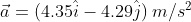 ā= (4.351 - 4.29) m/s2