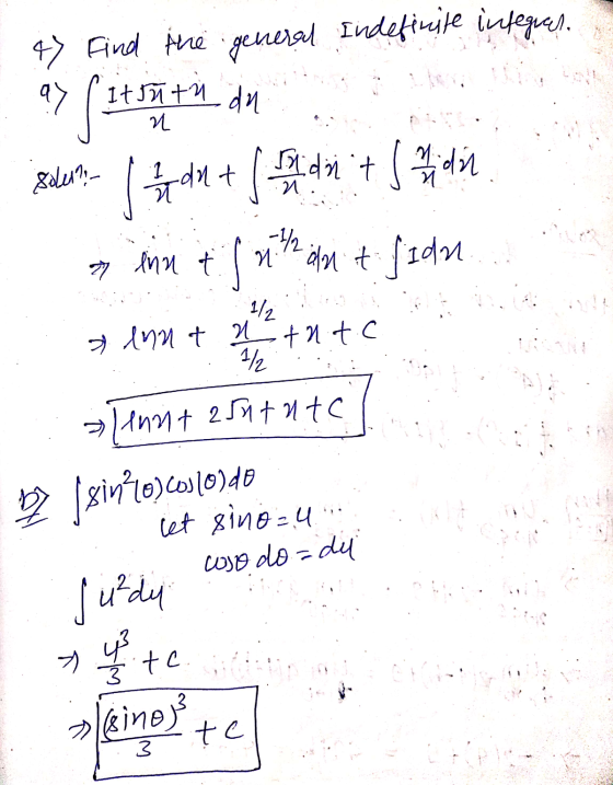 ay (it tutu du 47 Find the general indefinite infegues. 761459 1 dl + (dnt hidin n. - :مياه 27 inn til nhant fidu 1/2 &ennt