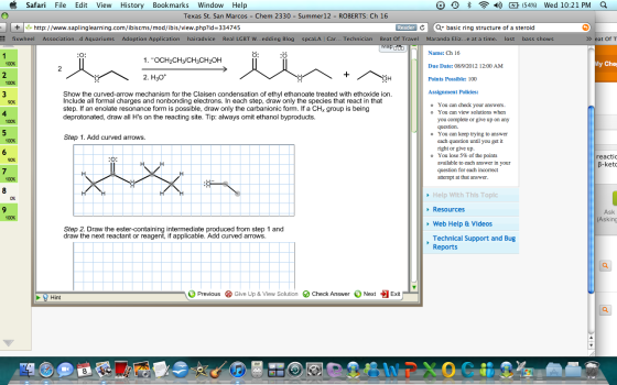 The Claisen condensation converts 2 molecules of a