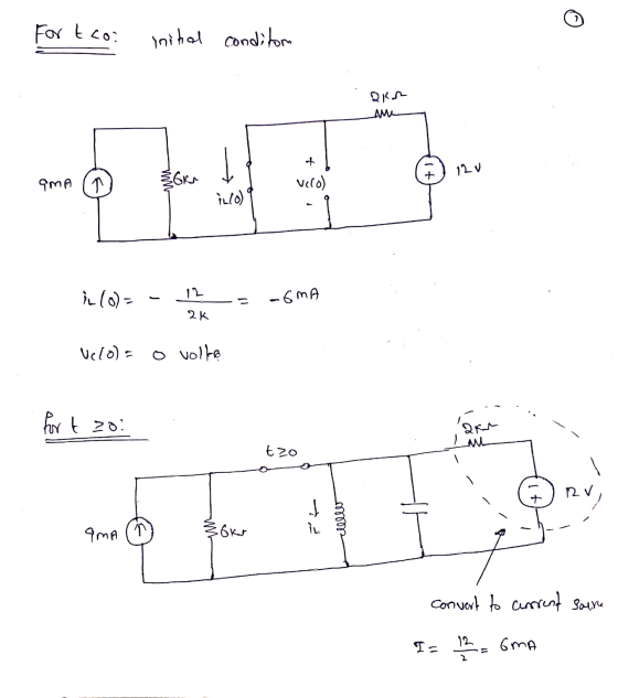 o For tcoi inihal condilom akan ame 12v دلا لیا v 6ks velo) inco) in (0) = 12 11 -EMA ak Uc(o)= o volko fort zo: aar Lade tzo