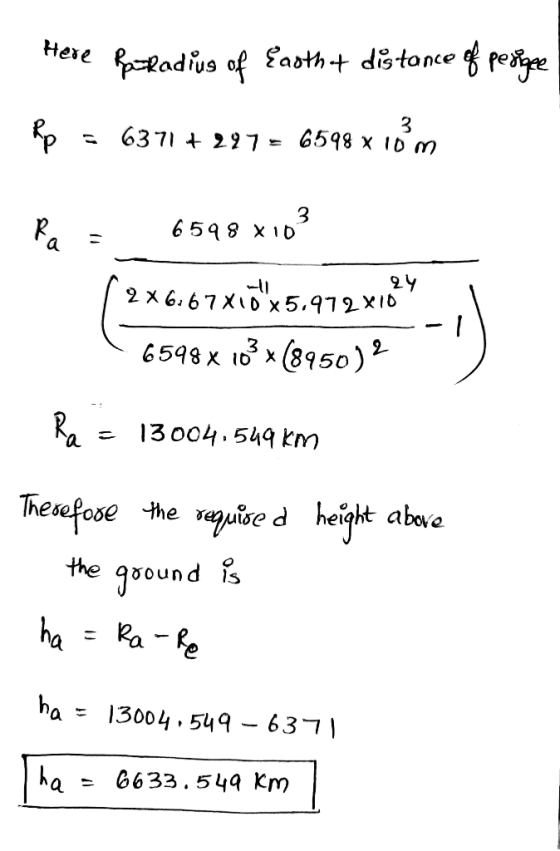 Here fazradius of Earth + distance of people Rp = 6371 + 297 = 6598 x 18 m Pa = 6598x10² [ 2x6167x10x5.972xiety - 6598 x 102