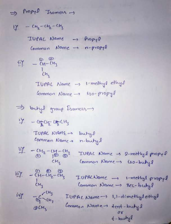 Propyl Tromers 7 - Chile - eng IUPAC Name Common name - Propyl n-propyl til - on-City on IUPAL Name 1-methyl ethyl Common Nam