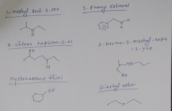 2-Phe ethanal 2-metby Pent 3-me 5-chloro heptam-2-01 -3 -Yme jelohexame thiol Bx Diethyl ether SH