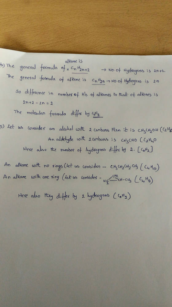 al Kane is 4) The general formula ohenH2m2 → No . ot Hydfogensis 2n +2 tsemte in numbes ot Hs of al kames to hat ot alkeness