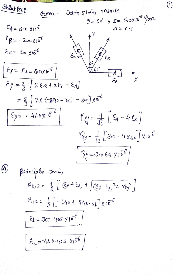 0 m2 — о 42 o3 Guiven! - Delta Strain rosette 0 = 60 , Е= Box76° »- 4 = 80 х.. g= -240 464 &c= бо хуб ля Ee Ф ск Иso ६ г. жу
