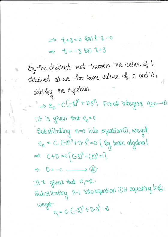 t3-0 )t-3-0 t3 01 t-3 Bthe distinctgoot theorem, the ualue of t obtained aboue for Some values of Safithe equalion - CCaD3, F