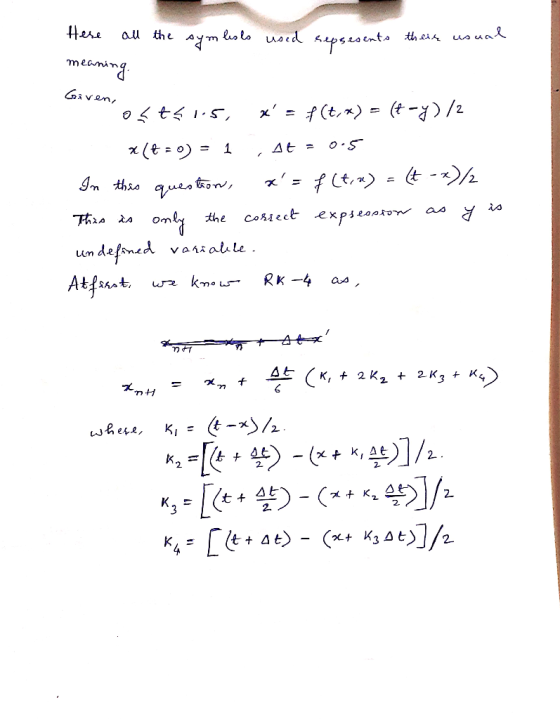 Here all the symleslo used sepsesents there usual meaning, Given, Ostsins, x= f(,x) = (-y)/2 *16= 0) = 1 , At = 0.5 In this