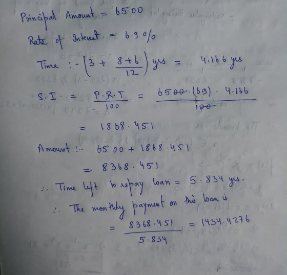 Princspal Amaunt65 00 Rate ot nteest 6.90/0 Time: 3 + 4.16 6 12 D b 500.(69) 4.166 S.I PRT S=(p-005)0) CPPI-- 10 Wom Sh8981 1