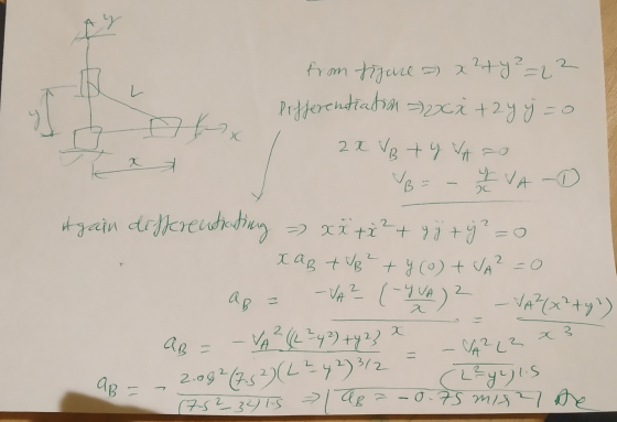 y 2 L y o Kx from tijare a x 274 ²=23 Prifferentiation =zxx +2y j = 0 2x VBt Y VASO IVAD X B 20 2 - Again differentiating xaB