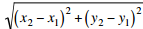 Recall that the distance between two points (x1, y