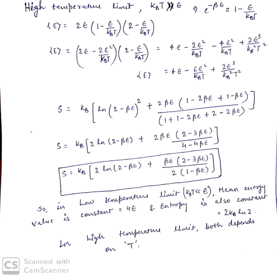 tune limit High temperature limit, kot the eßt a 1 - 2 ke7= 26(1--) (2) 167 = (e - Pete) (- te - ha de tenia LEY <te- en nade