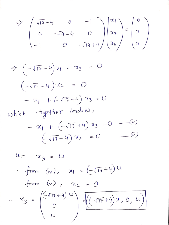 h-tis 24 h-tir- X2 :) o - X3 -57+4 => -13 tis o -> (-117-4)* (-57-4) 12 24 + (-17 +4) *3 = 0 which together implies, - 74 + (