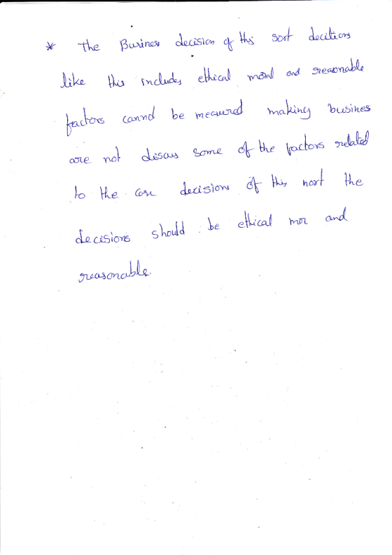 the ths Sot doctiors Burines decision ike ndud ethical maal ond reaonable kactos cannd be mecurd nakiny busihes not desas Som