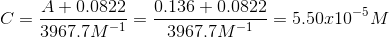 C A+ 0.0822 3967.7M- 1 0.136 + 0.08225 3967.7M-1 50 r10-5M 390