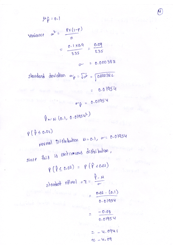 M = 0.1 L Px (1-P) Voviante ? 0.1 x6,9 0.09 235 235 a = 0.000382 standard deviation ap=5a = 0.000382 = 0.01954 op = 0.01954 P