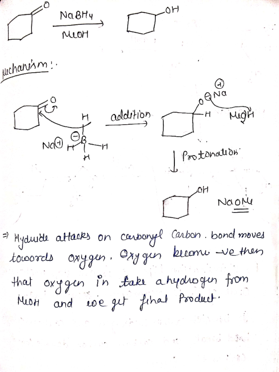 Naghy 애 Meor ruchanism :: LoQNa addition TH Migh NGO DA Protonation OH Naon =Hyduudle attacks on Clebonyl Carbon, bond moves