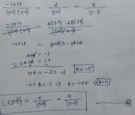 - St19 (SH) (5-3) (S+1) & - st 19 1S+) 45 37 -StL9 A(5-3) +B(st) +)6537 (A+B) S-3A +B. = At= -2 1 3 AHB = 19 4A = -20 7 1A=-5