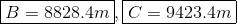 B 8828.4771 C-9423.4772
