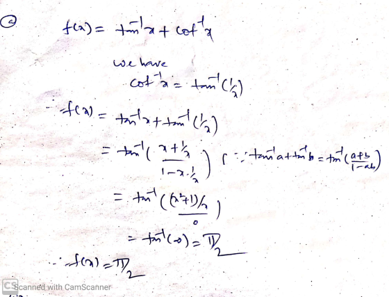 @ f(x)= tntet cotta we have fea) = math + cottaa tanca tontattan (2) cestamattab= tm (ap) !-2014 tol (% tant(o)=D -? soal eSc