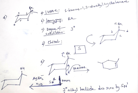 1-bromo-1,3-dimethylcyclohexane a> TUPAL: by Leany greep: Br abr 7 Chiral: VOM Ase- Suit Noon K 420 30 alkyl halide do ran by