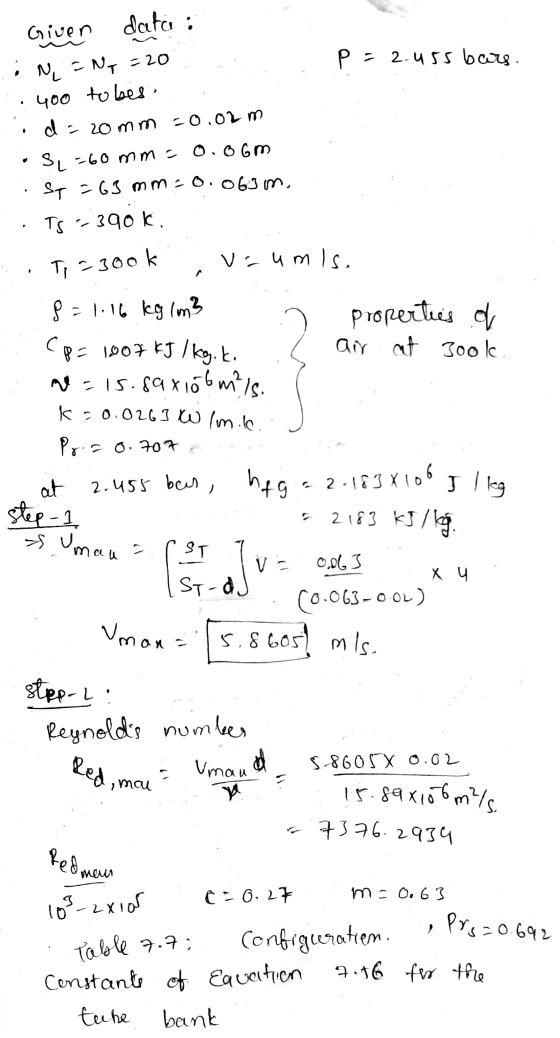 p = 2.uss bars. . Given data : N = Ny=20 400 to bes. d = 20mm =0.02 m ŞL=60mm=0.oom Sy = 63 mm - 0.063 m, TS :-390K T = 3ook